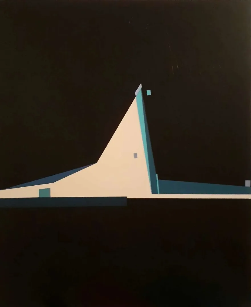 yakınlaştır "Kompozisyon P" eseri HAMİD ALİOĞLU tarafından 2019 yılında 85x75 cm ölçülerinde Tuval üzeri akrilik boya tekniği ile yapılmıştır.