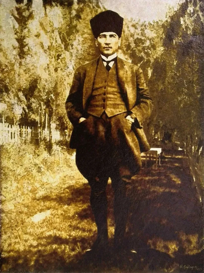 yakınlaştır "Samsun'dan doğan güneş" eseri HASAN ÇAĞLAYAN tarafından 2019 yılında 120x90 cm ölçülerinde Tuval üzeri karışık teknik tekniği ile yapılmıştır.