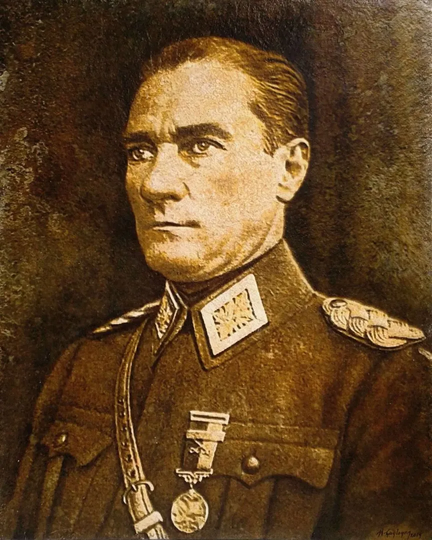 "Samsun'dan doğan güneş" eseri HASAN ÇAĞLAYAN tarafından 2019 yılında 100x80 cm ölçülerinde Tuval üzeri karışık teknik tekniği ile yapılmıştır.
