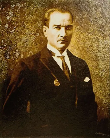 "Samsun'dan doğan güneş" eseri HASAN ÇAĞLAYAN tarafından 2019 yılında 120x90 cm ölçülerinde Tuval üzeri karışık teknik tekniği ile yapılmıştır.