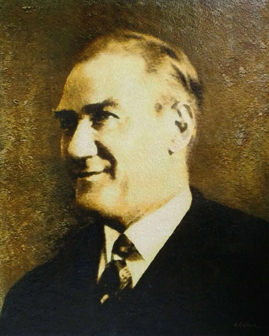 yakınlaştır "Samsun'dan doğan güneş" eseri HASAN ÇAĞLAYAN tarafından 2019 yılında 100x80 cm ölçülerinde Tuval üzeri karışık teknik tekniği ile yapılmıştır.