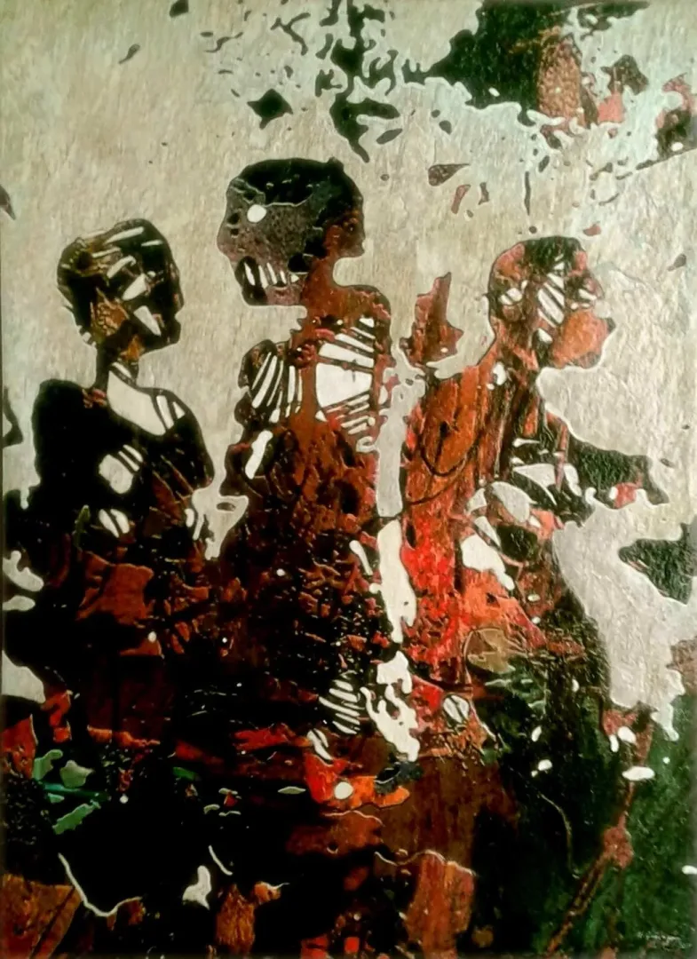 yakınlaştır "G.D.O.lu yaşam Serisinden 2" eseri HASAN ÇAĞLAYAN tarafından 110x80 cm ölçülerinde Tuval üzeri karışık teknik tekniği ile yapılmıştır.