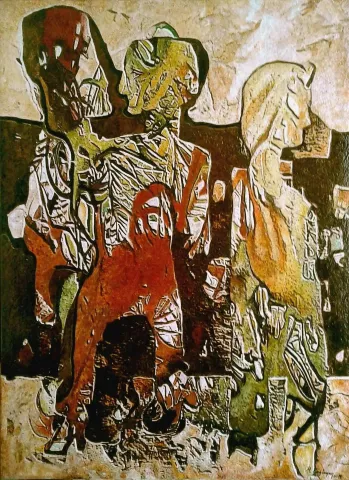 HASAN ÇAĞLAYAN — “G.D.O.lu yaşam Serisinden 3” "G.D.O.lu yaşam Serisinden 3" eseri HASAN ÇAĞLAYAN tarafından 110x80 cm ölçülerinde Tuval üzeri karışık teknik tekniği ile yapılmıştır.