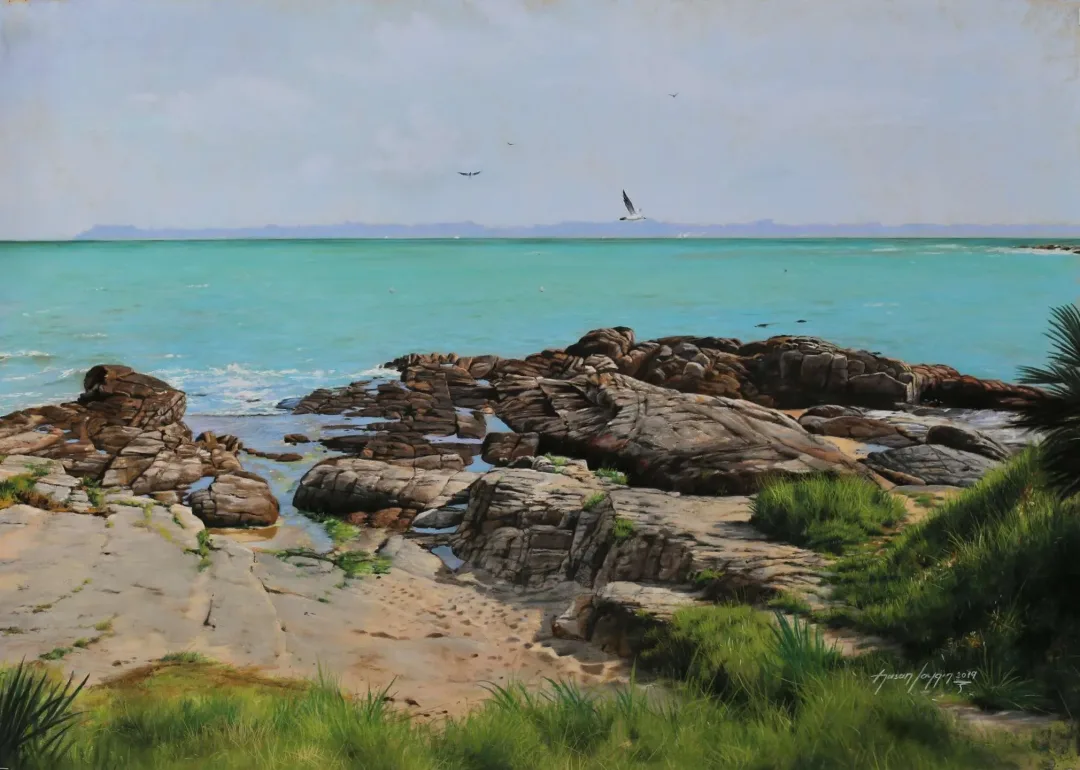 yakınlaştır "Kayalar" eseri HASAN SAYGIN tarafından 70x50 cm ölçülerinde Kağıt üzeri pastel boya tekniği ile yapılmıştır.