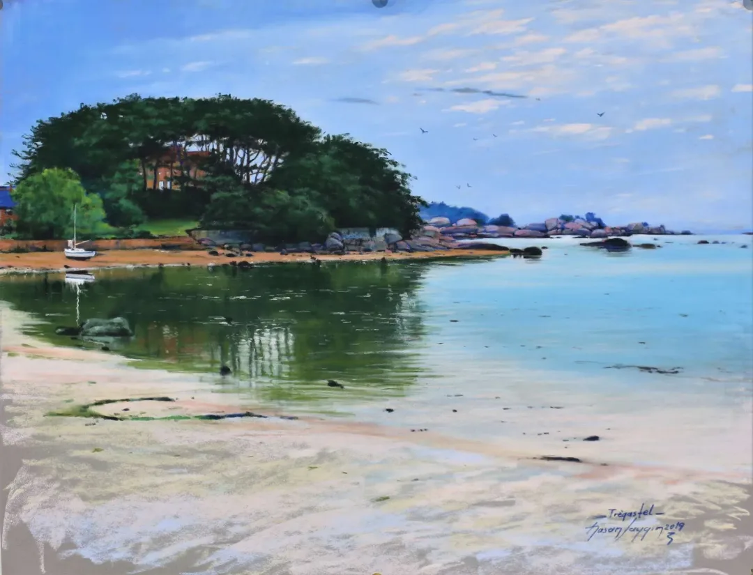 yakınlaştır "Peyzaj" eseri HASAN SAYGIN tarafından 33x43 cm ölçülerinde Kağıt üzeri pastel boya tekniği ile yapılmıştır.