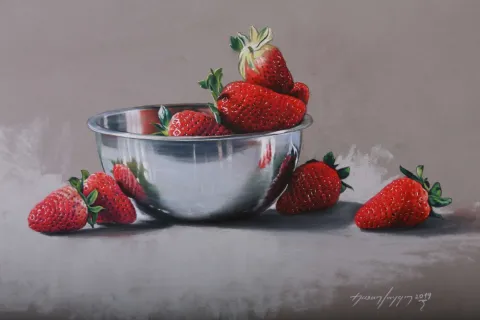 HASAN SAYGIN tarafından 33x47 cm ölçülerinde Kağıt üzeri pastel boya tekniği ile yapılmıştır.