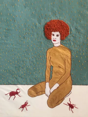 HATİCE DOĞAN — “Yalnız”, 2019 "Yalnız" eseri HATİCE DOĞAN tarafından 2019 yılında 70x50 cm ölçülerinde Tuval üzeri karışık teknik tekniği ile yapılmıştır.