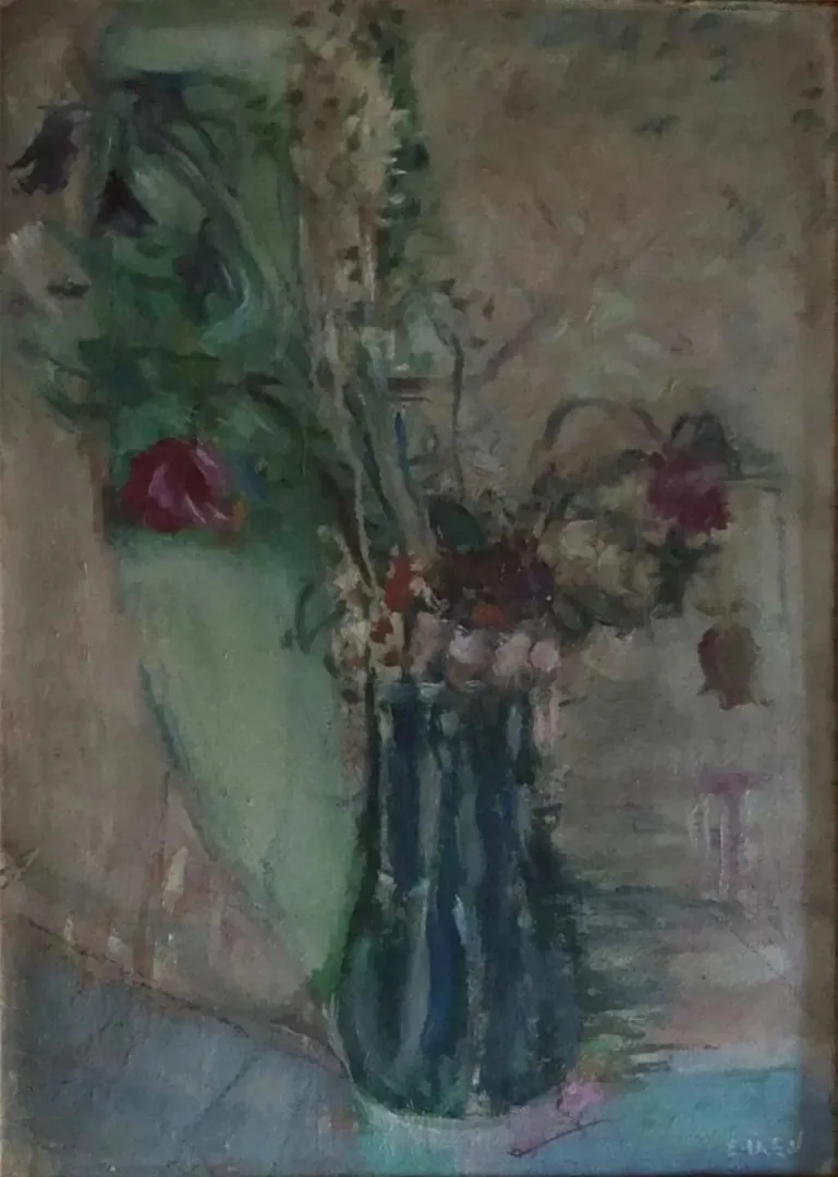 yakınlaştır "İsimsiz" eseri EŞREF ÜREN tarafından 47x35 cm ölçülerinde Kağıt üzeri yağlı boya tekniği ile yapılmıştır.