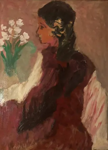 DURAN KARACA — “İsimsiz”, 1987 "İsimsiz" eseri DURAN KARACA tarafından 1987 yılında 38x29 cm ölçülerinde Duralit üzeri yağlı boya tekniği ile yapılmıştır.