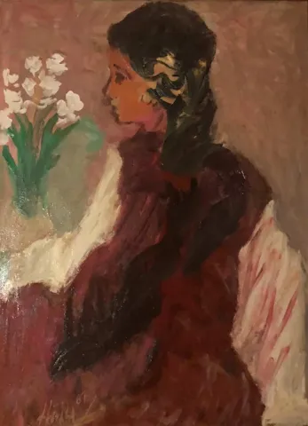 DURAN KARACA — “İsimsiz”, 1987 "İsimsiz" eseri DURAN KARACA tarafından 1987 yılında 38x29 cm ölçülerinde Duralit üzeri yağlı boya tekniği ile yapılmıştır.