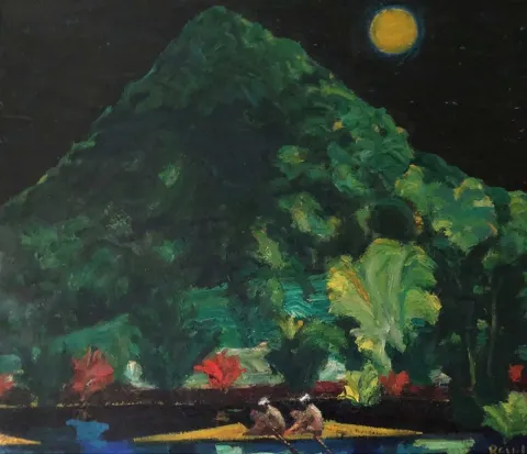 "İsimsiz" eseri RESUL AYTEMÜR tarafından 110x130 cm ölçülerinde Tuval üzeri yağlı boya tekniği ile yapılmıştır.