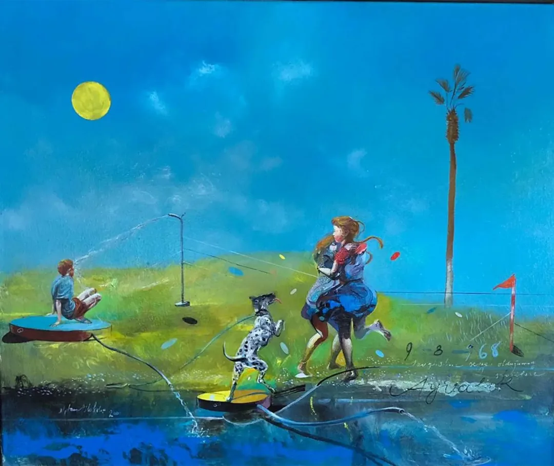 "İsimsiz" eseri ALP TAMER ULUKILIÇ tarafından 50x60 cm ölçülerinde Tuval üzeri yağlı boya tekniği ile yapılmıştır.