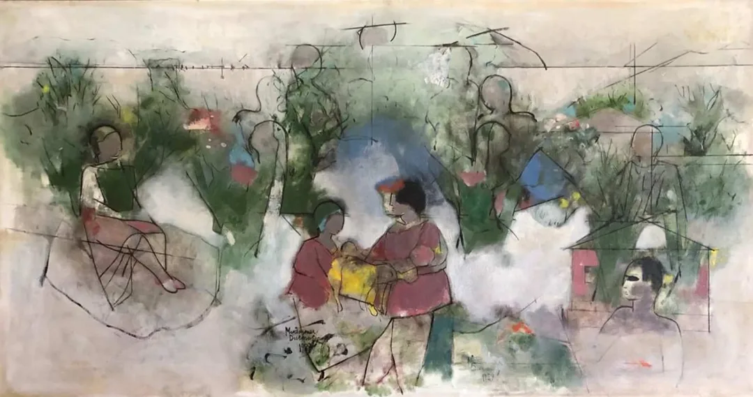 "İsimsiz" eseri MUAMMER DURMUŞ tarafından 60x120 cm ölçülerinde Tuval üzeri yağlı boya tekniği ile yapılmıştır.