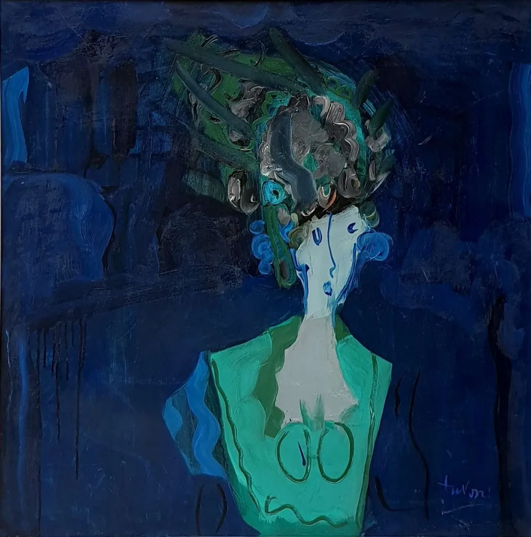 yakınlaştır "Sensation" eseri ADNAN TURANİ tarafından 1983 yılında 75x70 cm ölçülerinde Tuval üzeri yağlı boya tekniği ile yapılmıştır.