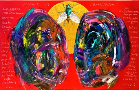 ERGİN İNAN — “İsimsiz”, 2019 "İsimsiz" eseri ERGİN İNAN tarafından 2019 yılında 100x150 cm ölçülerinde Tuval üzeri yağlı boya tekniği ile yapılmıştır.