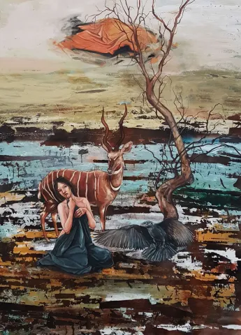 "İsimsiz" eseri MAHMUT ÖZDEMİR tarafından 2018 yılında 120x90 cm ölçülerinde Tuval üzeri akrilik boya tekniği ile yapılmıştır.