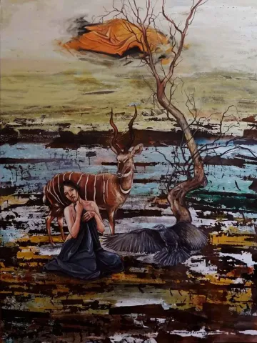 "İsimsiz" eseri MAHMUT ÖZDEMİR tarafından 2018 yılında 120x90 cm ölçülerinde Tuval üzeri akrilik boya tekniği ile yapılmıştır.