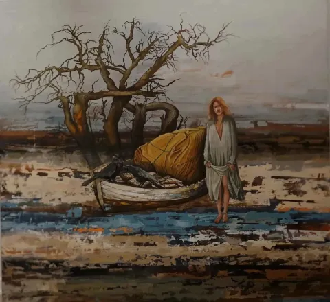 MAHMUT ÖZDEMİR — “Untitled”, 2018 "İsimsiz" eseri MAHMUT ÖZDEMİR tarafından 2018 yılında 140x150 cm ölçülerinde Tuval üzeri akrilik boya tekniği ile yapılmıştır.