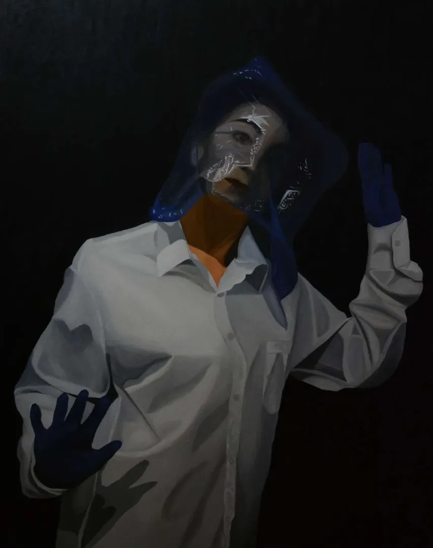 "İçgörü" eseri MEDİNE ÖZEN tarafından 2019 yılında 116x89 cm ölçülerinde Tuval üzeri yağlı boya tekniği ile yapılmıştır.
