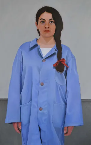 Bu eser MEDİNE ÖZEN tarafından 2019 yılında 80x60 cm ölçülerinde Tuval üzeri yağlı boya tekniği ile yapılmıştır.