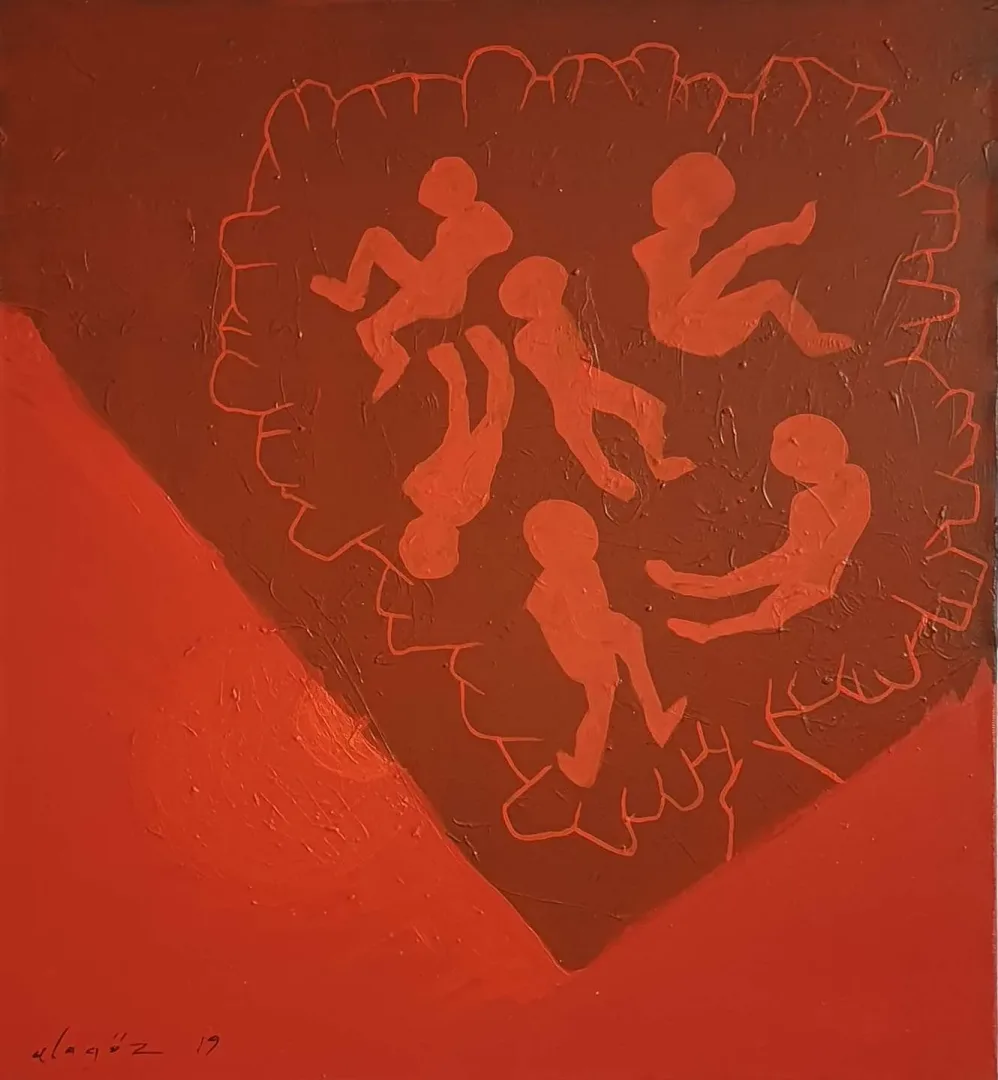 yakınlaştır "Ağaç ve gölgeler" eseri MEHMET ALAGÖZ tarafından 2019 yılında 90x82 cm ölçülerinde Tuval üzeri yağlı boya tekniği ile yapılmıştır.