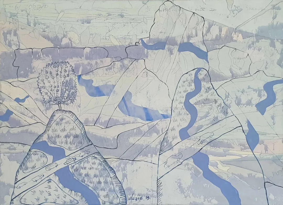 yakınlaştır "dağlar ve yollar" eseri MEHMET ALAGÖZ tarafından 2019 yılında 80x110 cm ölçülerinde Tuval üzeri yağlı boya tekniği ile yapılmıştır.
