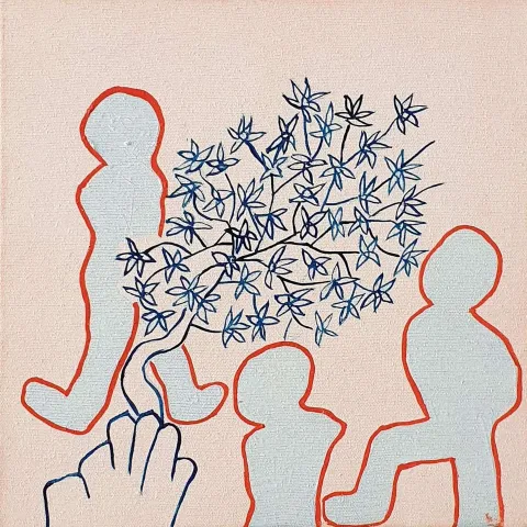 MEHMET ALAGÖZ — “Ağaçlar gölgeler”, 2019 "Ağaçlar gölgeler" eseri MEHMET ALAGÖZ tarafından 2019 yılında 30x30 cm ölçülerinde Tuval üzeri yağlı boya tekniği ile yapılmıştır.