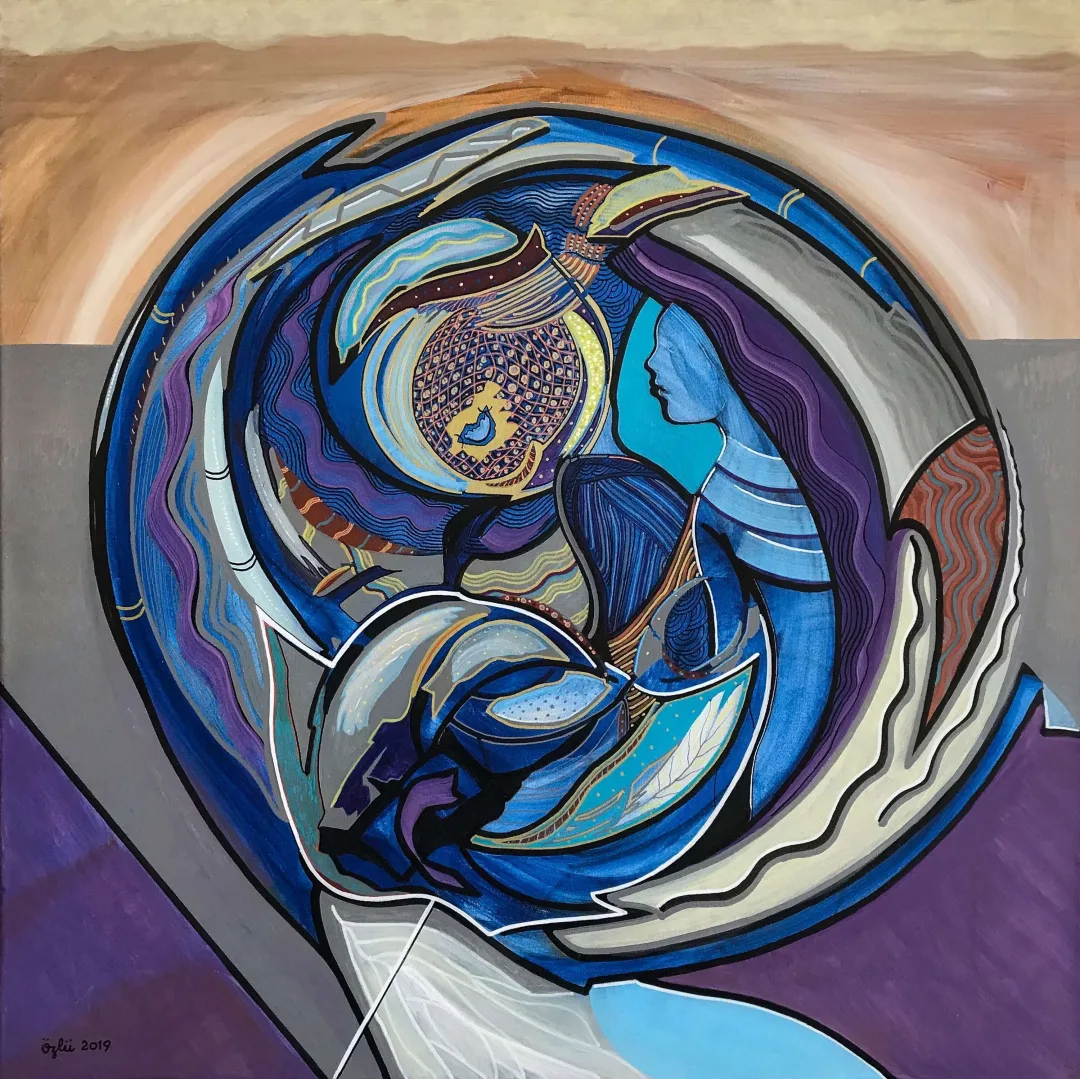 NECMETTİN ÖZLÜ — “Hüzünlü Günler” "Hüzünlü Günler" eseri NECMETTİN ÖZLÜ tarafından 60x60 cm ölçülerinde Tuval üzeri akrilik boya tekniği ile yapılmıştır.