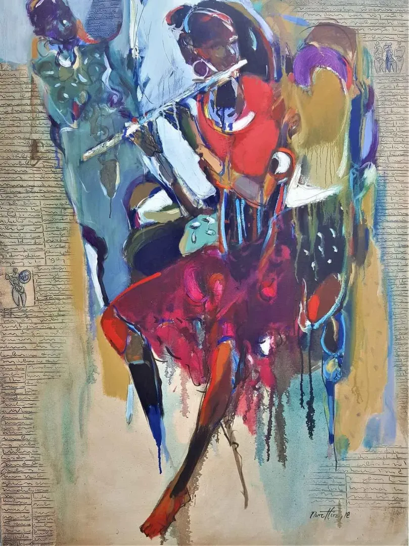NURETTİN AKKAYA — “İsimsiz”, 2018 "İsimsiz" eseri NURETTİN AKKAYA tarafından 2018 yılında 120x90 cm ölçülerinde Tuval üzeri yağlı boya tekniği ile yapılmıştır.