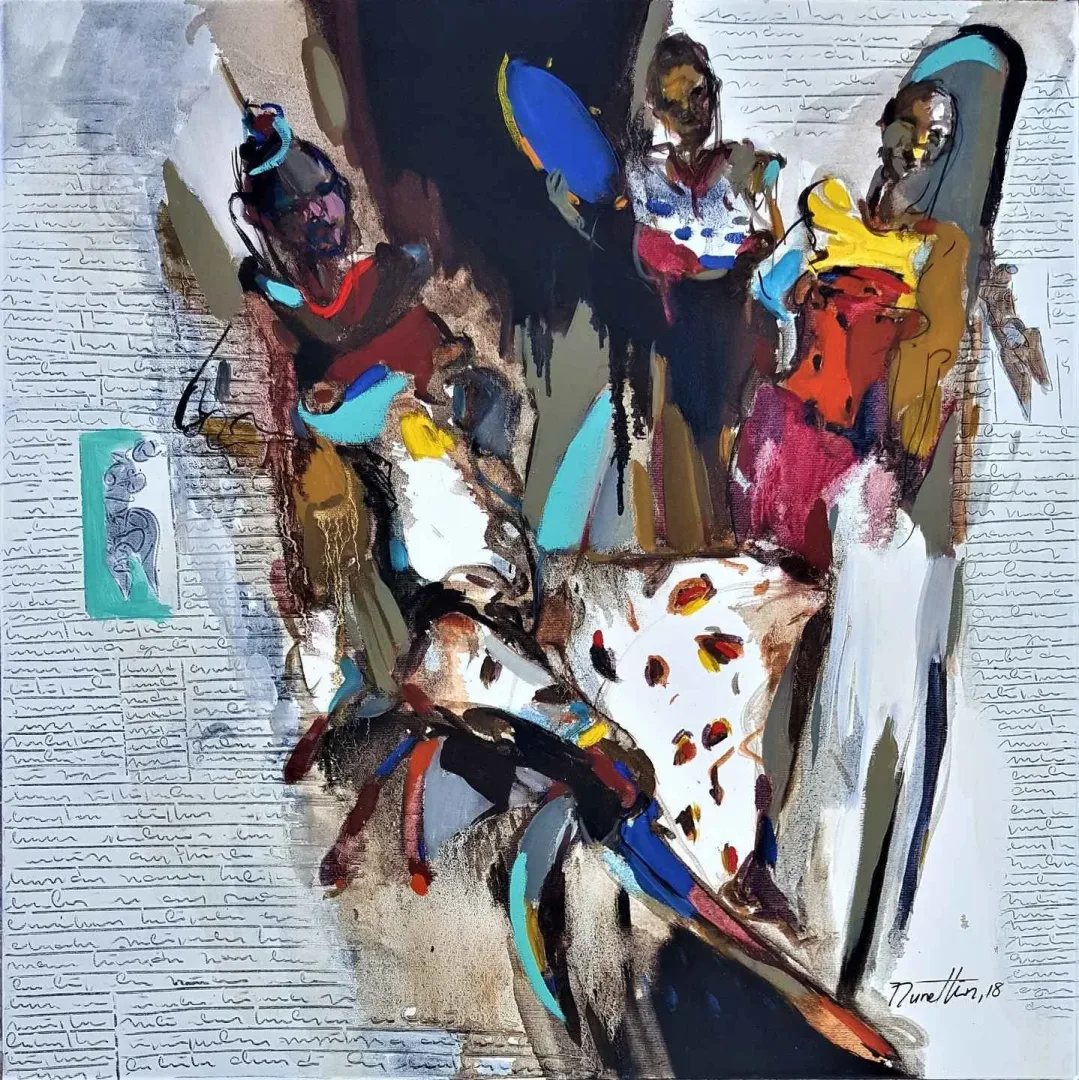 NURETTİN AKKAYA — “İsimsiz”, 2018 "İsimsiz" eseri NURETTİN AKKAYA tarafından 2018 yılında 70x70 cm ölçülerinde Tuval üzeri yağlı boya tekniği ile yapılmıştır.