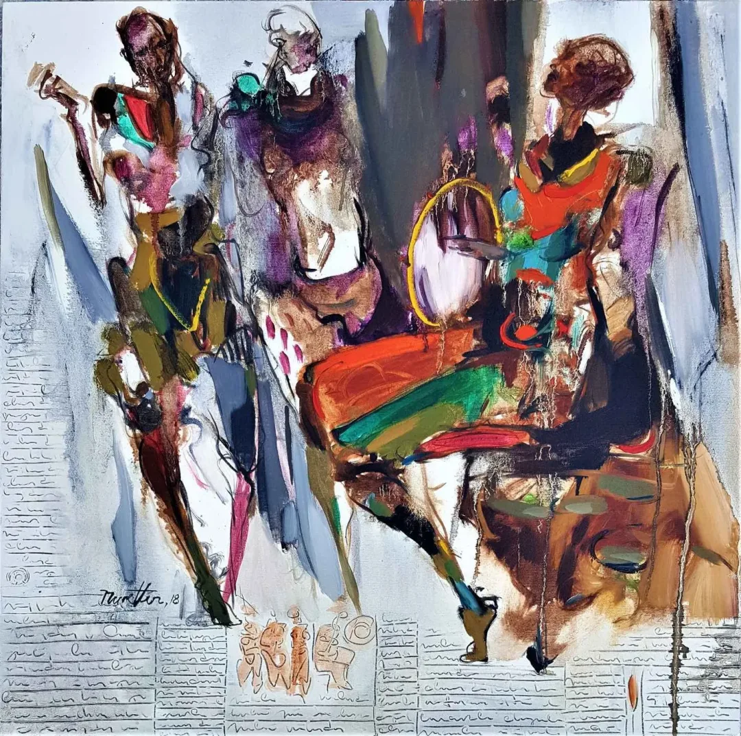 NURETTİN AKKAYA — “İsimsiz”, 2018 "İsimsiz" eseri NURETTİN AKKAYA tarafından 2018 yılında 70x70 cm ölçülerinde Tuval üzeri yağlı boya tekniği ile yapılmıştır.