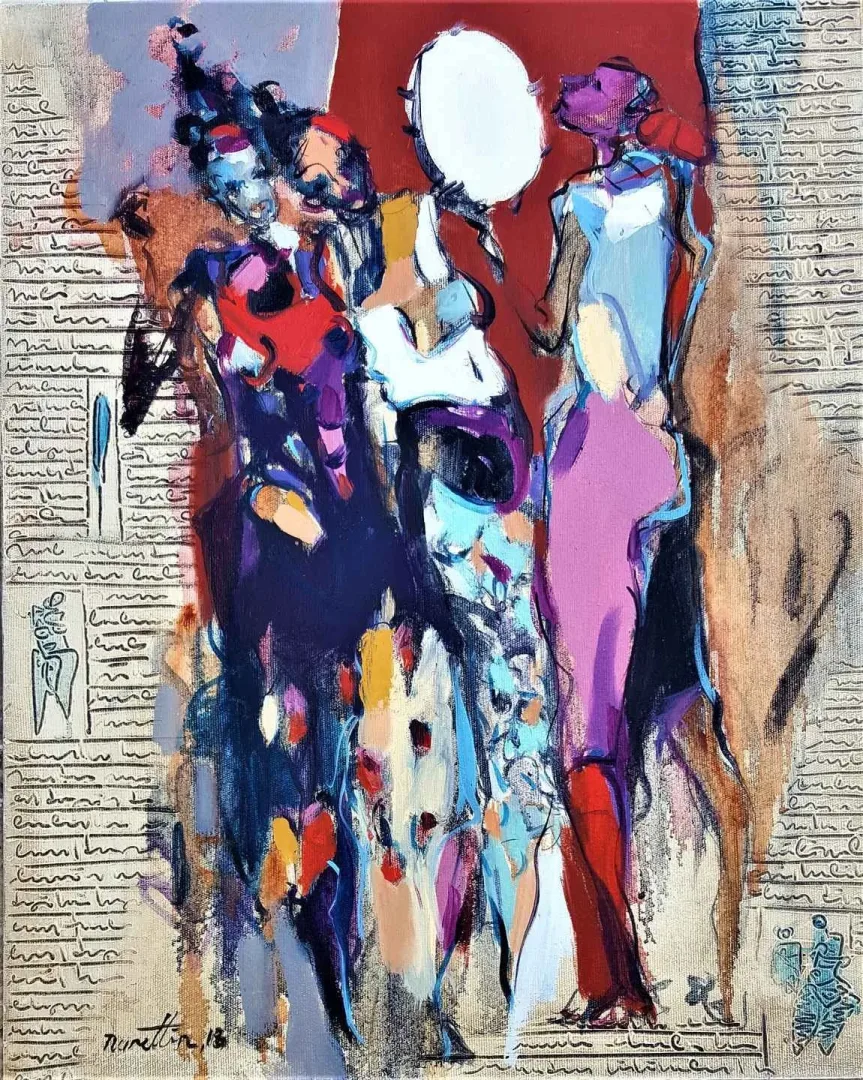 NURETTİN AKKAYA — “İsimsiz”, 2018 "İsimsiz" eseri NURETTİN AKKAYA tarafından 2018 yılında 50x40 cm ölçülerinde Tuval üzeri yağlı boya tekniği ile yapılmıştır.