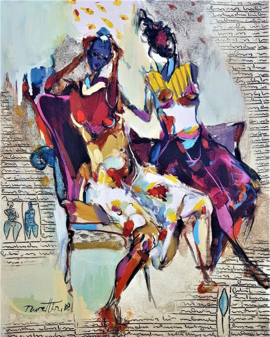 NURETTİN AKKAYA — “İsimsiz”, 2018 "İsimsiz" eseri NURETTİN AKKAYA tarafından 2018 yılında 50x40 cm ölçülerinde Tuval üzeri yağlı boya tekniği ile yapılmıştır.