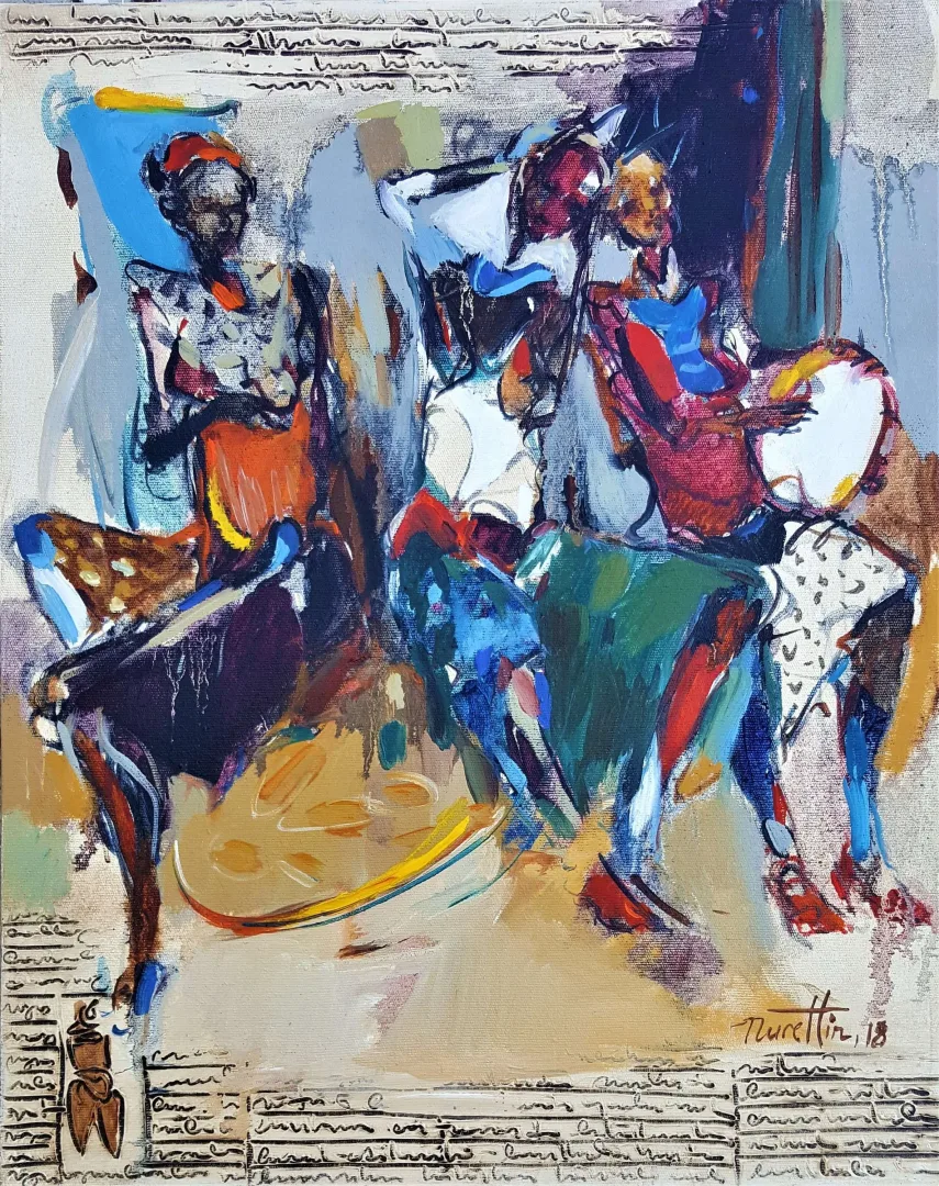 yakınlaştır "İsimsiz" eseri NURETTİN AKKAYA tarafından 2018 yılında 50x40 cm ölçülerinde Tuval üzeri yağlı boya tekniği ile yapılmıştır.