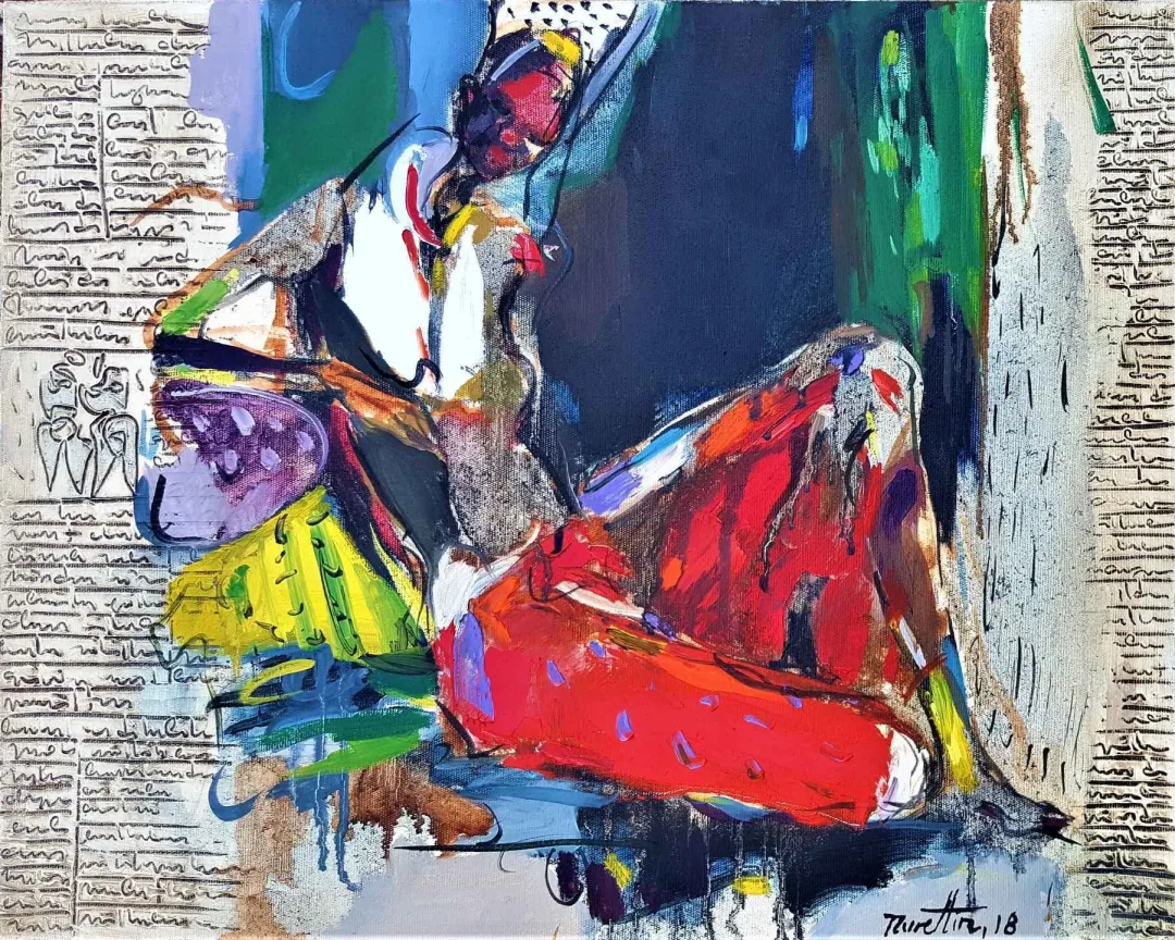 NURETTİN AKKAYA — “İsimsiz”, 2018 "İsimsiz" eseri NURETTİN AKKAYA tarafından 2018 yılında 40x50 cm ölçülerinde Tuval üzeri yağlı boya tekniği ile yapılmıştır.