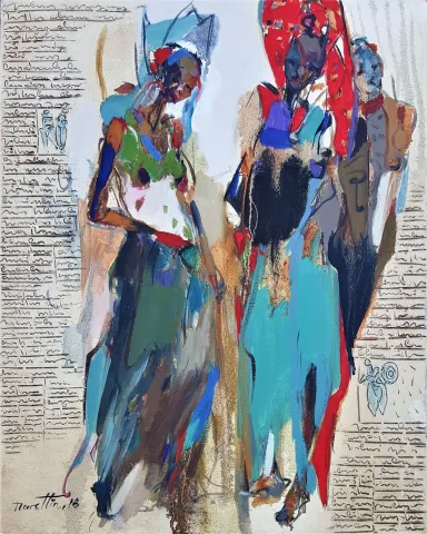 NURETTİN AKKAYA — “Untitled”, 2018 "İsimsiz" eseri NURETTİN AKKAYA tarafından 2018 yılında 50x40 cm ölçülerinde Tuval üzeri yağlı boya tekniği ile yapılmıştır.
