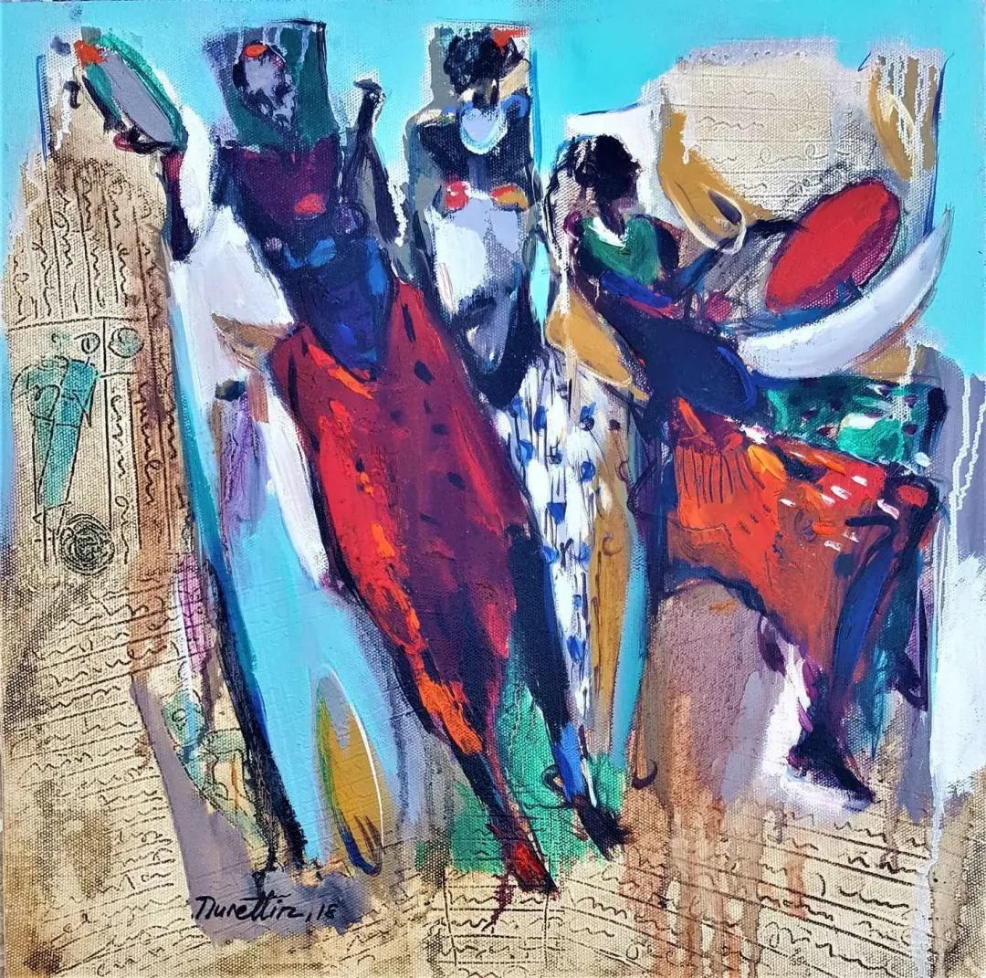 NURETTİN AKKAYA — “İsimsiz”, 2018 "İsimsiz" eseri NURETTİN AKKAYA tarafından 2018 yılında 46x46 cm ölçülerinde Tuval üzeri yağlı boya tekniği ile yapılmıştır.