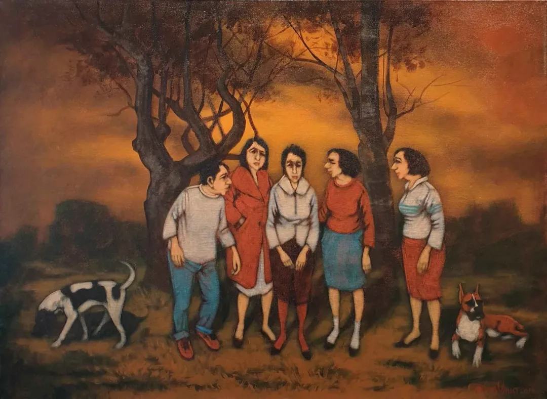 yakınlaştır "İsimsiz" eseri ORHAN UMUT tarafından 2018 yılında 60x80 cm ölçülerinde Tuval üzeri akrilik boya tekniği ile yapılmıştır.