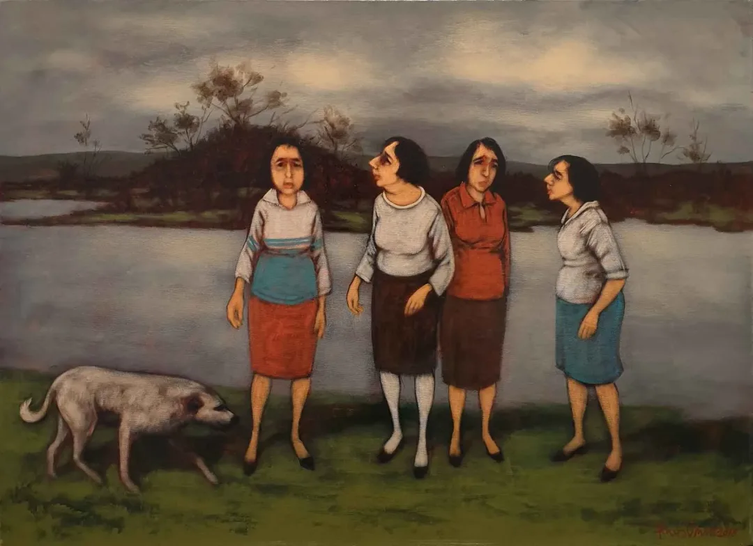 yakınlaştır "İsimsiz" eseri ORHAN UMUT tarafından 2018 yılında 60x80 cm ölçülerinde Tuval üzeri akrilik boya tekniği ile yapılmıştır.