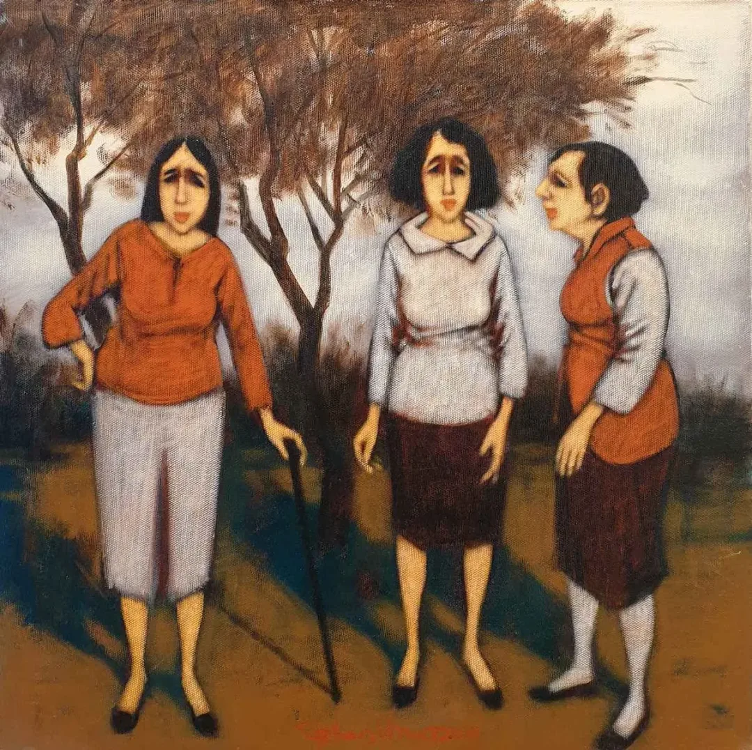 yakınlaştır "İsimsiz" eseri ORHAN UMUT tarafından 2018 yılında 40x40 cm ölçülerinde Tuval üzeri akrilik boya tekniği ile yapılmıştır.