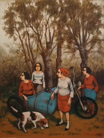 ORHAN UMUT — “Untitled”, 2018 "İsimsiz" eseri ORHAN UMUT tarafından 2018 yılında 80x60 cm ölçülerinde Tuval üzeri akrilik boya tekniği ile yapılmıştır.
