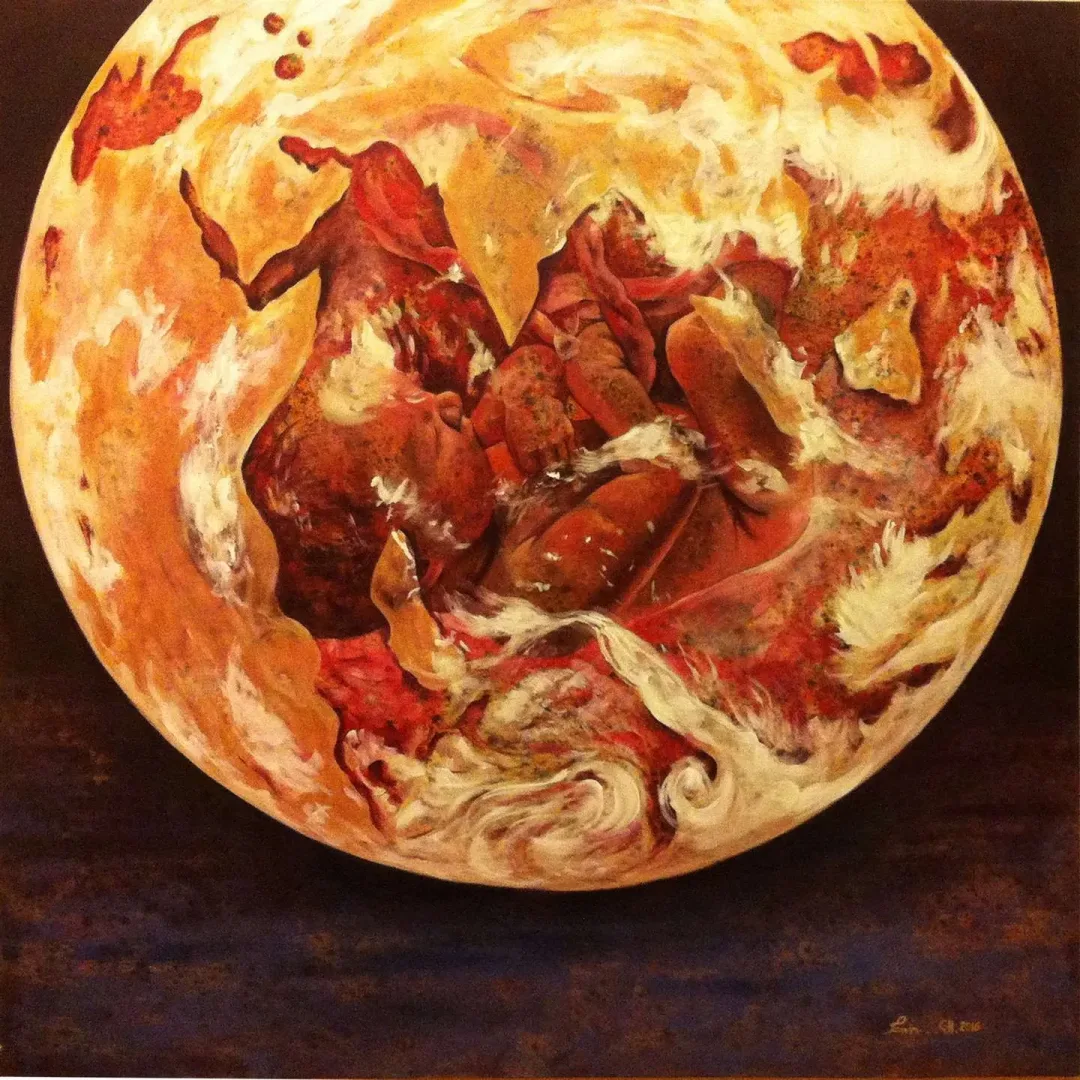 yakınlaştır "Hayat" eseri PARVİN GHORBANZADEH DİZAJİ tarafından 2016 yılında 100x100 cm ölçülerinde Tuval üzeri karışık teknik tekniği ile yapılmıştır.