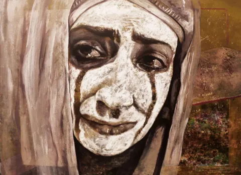 PARVİN GHORBANZADEH DİZAJİ — “isimsiz”, 2019 "isimsiz" eseri PARVİN GHORBANZADEH DİZAJİ tarafından 2019 yılında 60x80 cm ölçülerinde Tuval üzeri karışık teknik tekniği ile yapılmıştır.