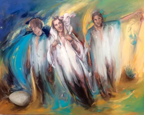 "İsimsiz" eseri PERUZE HAMURCU tarafından 145x185 cm ölçülerinde Tuval üzeri yağlı boya tekniği ile yapılmıştır.
