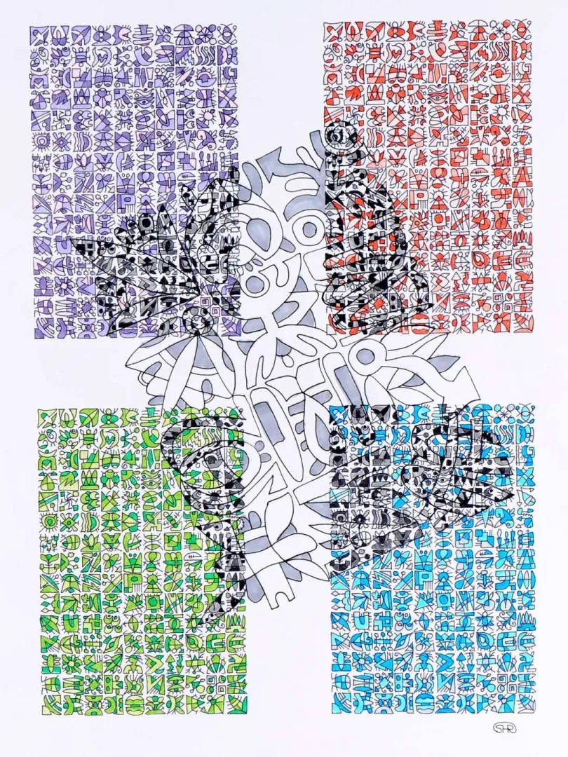 REŞAT ŞENTÜRK — 2018 Bu eser REŞAT ŞENTÜRK tarafından 2018 yılında 26x40 cm ölçülerinde Kağıt üzeri karışık teknik tekniği ile yapılmıştır.