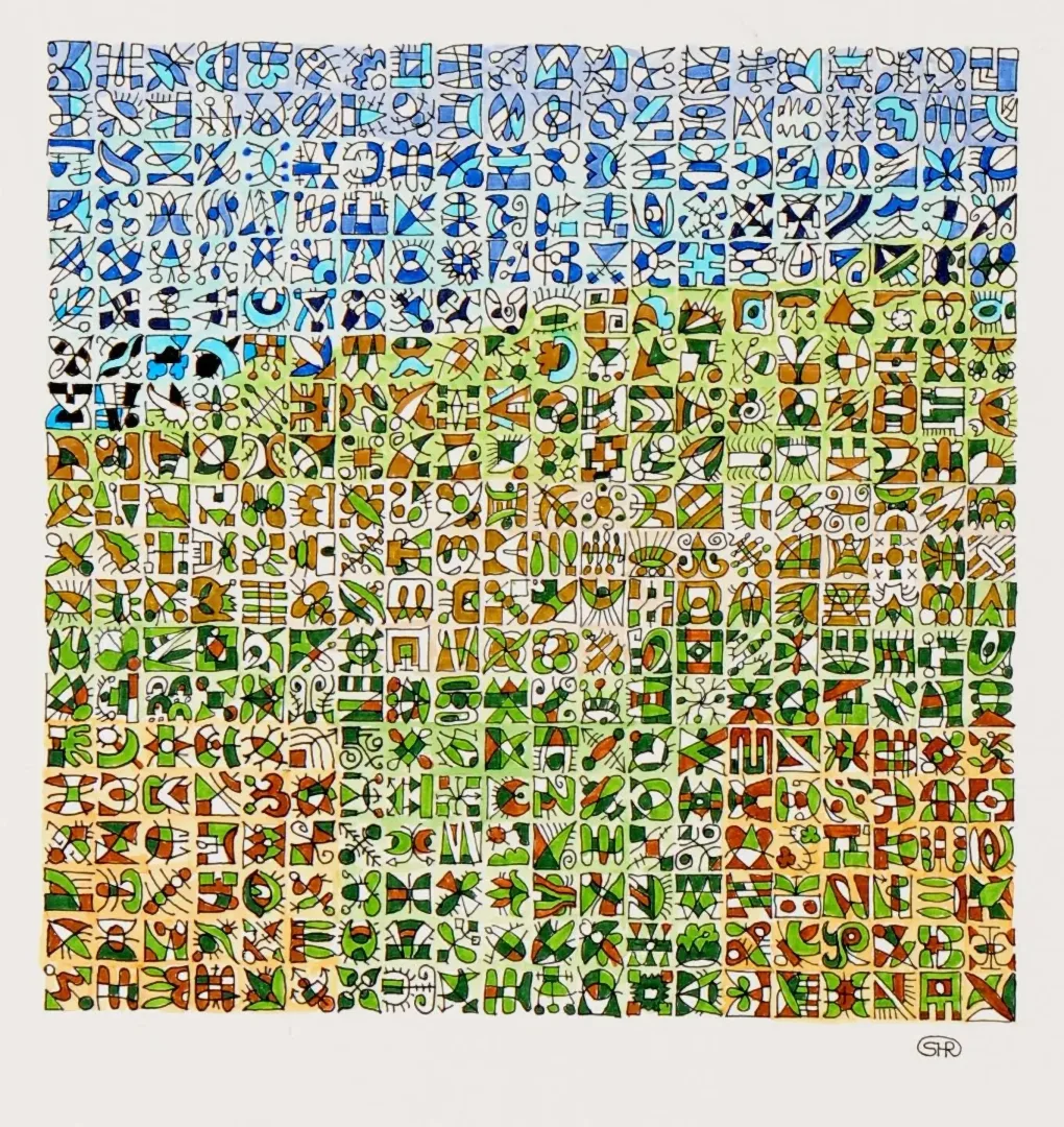 REŞAT ŞENTÜRK — 2018 Bu eser REŞAT ŞENTÜRK tarafından 2018 yılında 20x20 cm ölçülerinde Kağıt üzeri karışık teknik tekniği ile yapılmıştır.