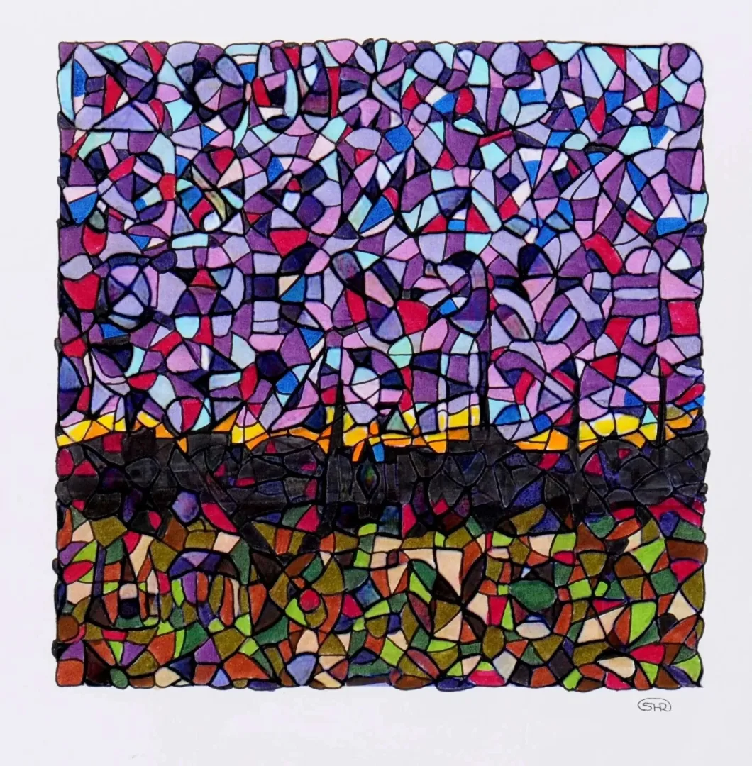 REŞAT ŞENTÜRK — 2019 Bu eser REŞAT ŞENTÜRK tarafından 2019 yılında 20x20 cm ölçülerinde Kağıt üzeri karışık teknik tekniği ile yapılmıştır.