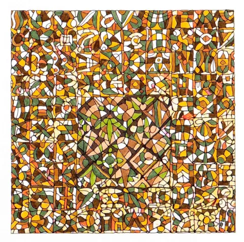 REŞAT ŞENTÜRK — 2018 Bu eser REŞAT ŞENTÜRK tarafından 2018 yılında 20x20 cm ölçülerinde Kağıt üzeri karışık teknik tekniği ile yapılmıştır.