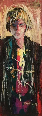RIFAT KOÇAK — “İsimsiz”, 2019 "İsimsiz" eseri RIFAT KOÇAK tarafından 2019 yılında 42x15 cm ölçülerinde Tuval üzeri yağlı boya tekniği ile yapılmıştır.