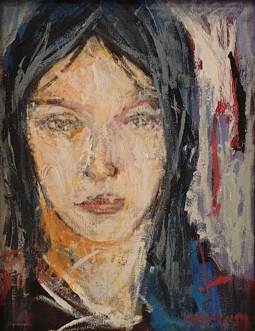 "İsimsiz" eseri RIFAT KOÇAK tarafından 2019 yılında 40x30 cm ölçülerinde Tuval üzeri yağlı boya tekniği ile yapılmıştır.